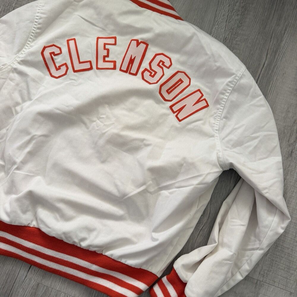 Vintage 1980s Cliff Engle Clemson Varsity Jacket Large Made in USA READ - Picture 11 of 14